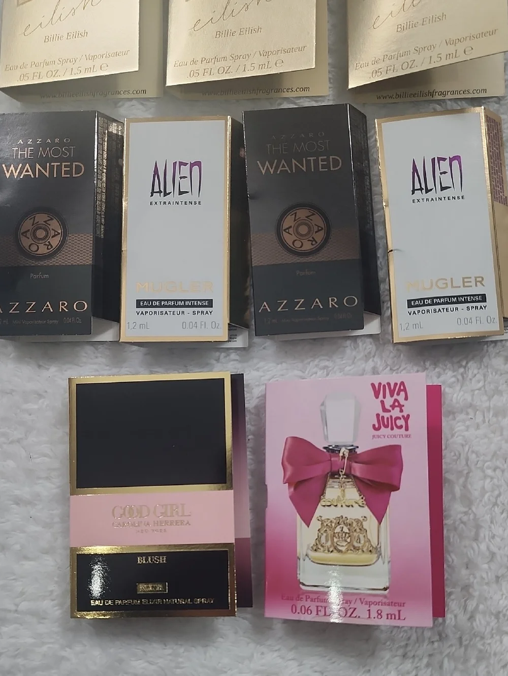 Fragrance Beauty Sample Bundle 9 Piece New